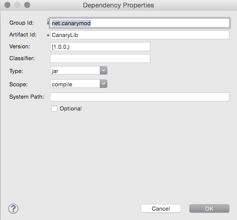 Adding the CanaryLib dependency